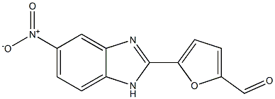 5-Nitro-2-[5-formylfuran-2-yl]-1H-benzimidazole Struktur