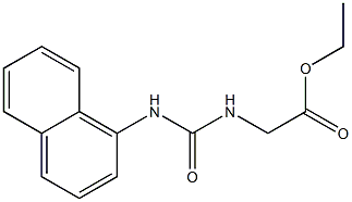 3-[(Ethoxycarbonyl)methyl]-1-(1-naphtyl)urea Struktur