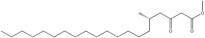 [S,(-)]-5-Methyl-3-oxoicosanoic acid methyl ester Struktur