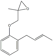 2-(2-Butenyl)phenyl 2-methylglycidyl ether Struktur