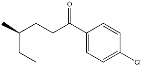 [R,(-)]-1-(4-Chlorophenyl)-4-methyl-1-hexanone Struktur