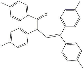 1,2,4,4-Tetrakis(4-methylphenyl)-3-buten-1-one Struktur