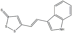 5-[2-(1H-Indol-3-yl)ethenyl]-3H-1,2-dithiol-3-thione Struktur