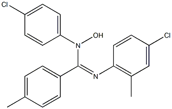 N-Hydroxy-N-(4-chlorophenyl)-N'-(4-chloro-6-methylphenyl)-4-methylbenzamidine Struktur