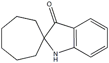 Spiro[2H-indole-2,1'-cycloheptan]-3(1H)-one Struktur