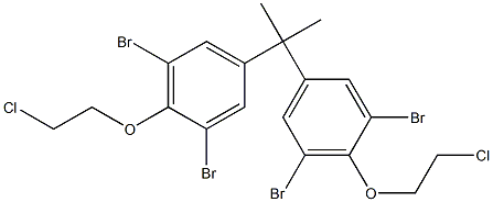 2,2-Bis[3,5-dibromo-4-(2-chloroethoxy)phenyl]propane Struktur