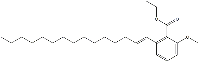 2-Methoxy-6-(1-pentadecenyl)benzoic acid ethyl ester Struktur