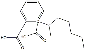 (-)-Phthalic acid hydrogen 1-[(R)-1-methylhexyl] ester Struktur