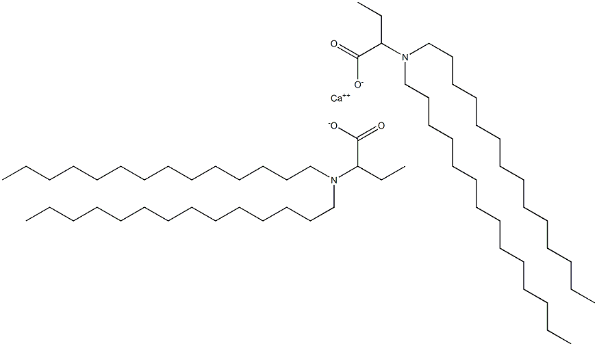 Bis[2-(ditetradecylamino)butyric acid]calcium salt Struktur