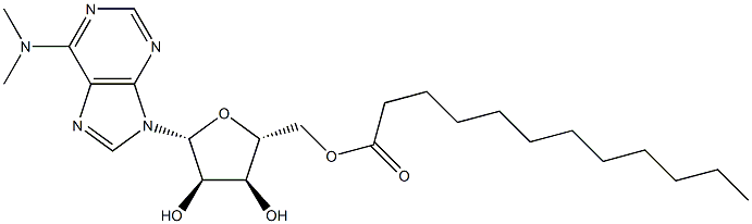 N,N-Dimethyl-5'-O-lauroyladenosine Struktur