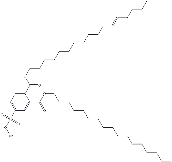 4-(Sodiosulfo)phthalic acid di(12-heptadecenyl) ester Struktur