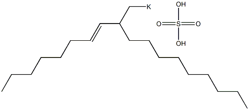 Sulfuric acid 2-(1-octenyl)undecyl=potassium ester salt Struktur