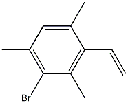 4-Bromo-2-ethenyl-1,3,5-trimethylbenzene Struktur