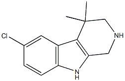 1,2,3,4-Tetrahydro-6-chloro-4,4-dimethyl-9H-pyrido[3,4-b]indole Struktur