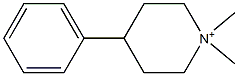 4-Phenyl-1,1-dimethylpiperidinium Struktur