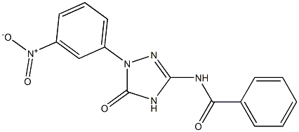 N-[[1-(3-Nitrophenyl)-4,5-dihydro-5-oxo-1H-1,2,4-triazol]-3-yl]benzamide Struktur