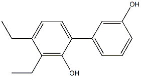 3,4-Diethyl-1,1'-biphenyl-2,3'-diol Struktur