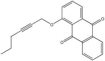 1-(2-Hexynyloxy)anthraquinone Struktur