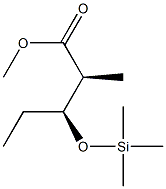 (2S,3S)-2-Methyl-3-trimethylsiloxypentanoic acid methyl ester Struktur