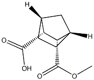 [1S,2S,3R,4R,(+)]-2-(Methoxycarbonyl)bicyclo[2.2.1]heptane-3-carboxylic acid Struktur