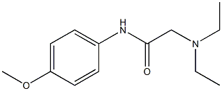 N-[4-Methoxyphenyl]-2-(diethylamino)acetamide Struktur