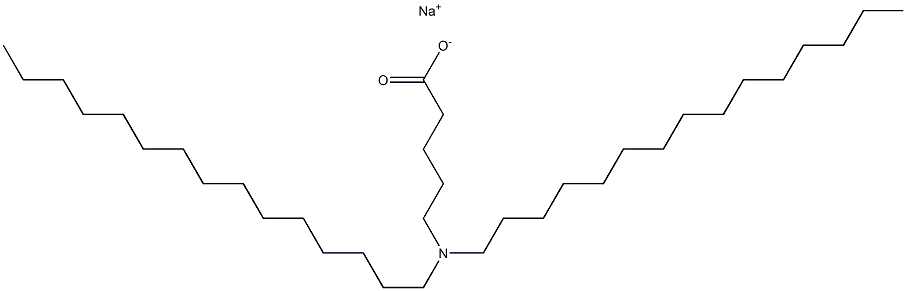 5-(Dipentadecylamino)valeric acid sodium salt Structure