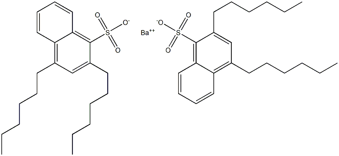 Bis(2,4-dihexyl-1-naphthalenesulfonic acid)barium salt Struktur