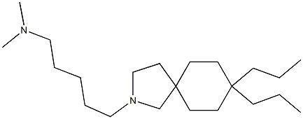 8,8-Dipropyl-2-(5-dimethylaminopentyl)-2-azaspiro[4.5]decane Struktur