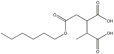 Butane-1,2,3-tricarboxylic acid 1-hexyl ester Struktur