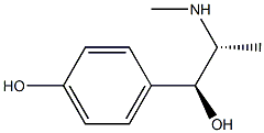 4-[(1S,2R)-1-Hydroxy-2-(methylamino)propyl]phenol Struktur