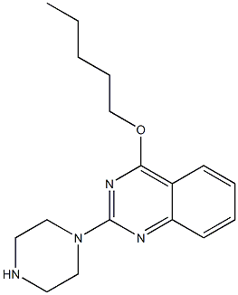 2-[1-Piperazinyl]-4-pentyloxyquinazoline Struktur