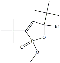 2-Methoxy-5-bromo-3,5-di-tert-butyl-2,5-dihydro-1,2-oxaphosphole 2-oxide Struktur