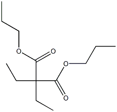 Diethylmalonic acid dipropyl ester Struktur