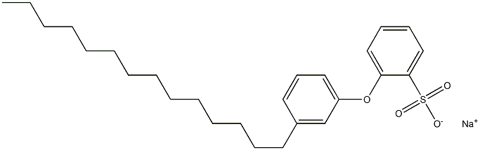 2-(3-Tetradecylphenoxy)benzenesulfonic acid sodium salt Struktur