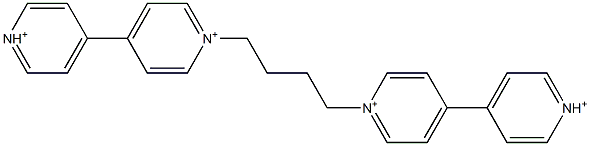 1,1''-(1,4-Butanediyl)bis(4,4'-bipyridin-1-ium) Struktur