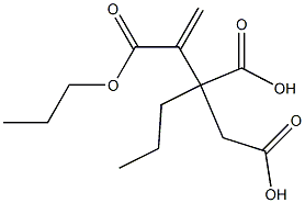 3-Butene-1,2,3-tricarboxylic acid 2,3-dipropyl ester Struktur