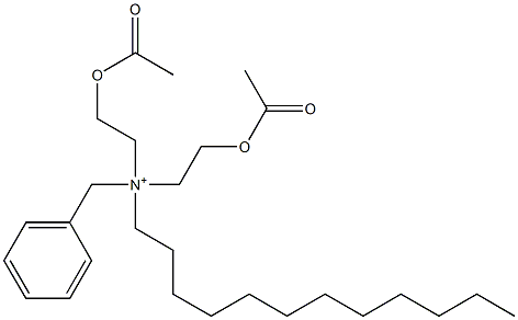 N,N-Bis[2-(acetyloxy)ethyl]-N-dodecylbenzenemethanaminium Struktur