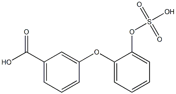 3-(2-Sulfooxyphenoxy)benzoic acid Struktur