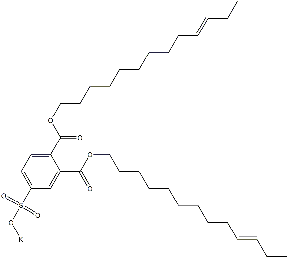 4-(Potassiosulfo)phthalic acid di(10-tridecenyl) ester Struktur