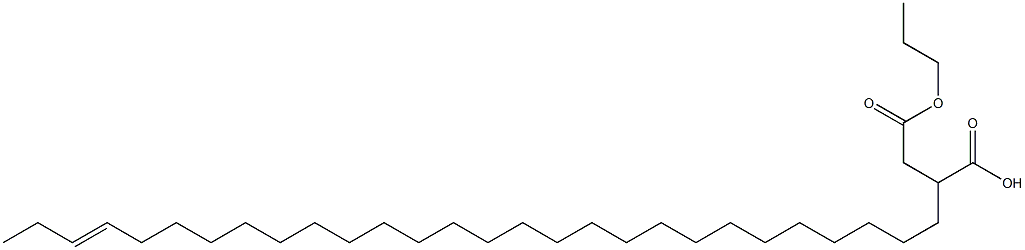 2-(25-Octacosenyl)succinic acid 1-hydrogen 4-propyl ester Struktur