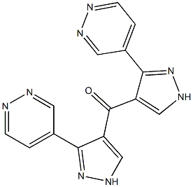 (Pyridazin-4-yl)(1H-pyrazol-4-yl) ketone Struktur