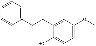 2-(2-Phenylethyl)-4-methoxyphenol Struktur