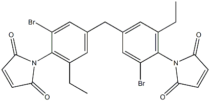 N,N'-[Methylenebis(2-bromo-6-ethyl-4,1-phenylene)]dimaleimide Struktur