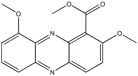 2,9-Dimethoxy-1-phenazinecarboxylic acid methyl ester Struktur