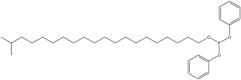 Phosphorous acid diphenyl 19-methylicosyl ester Struktur