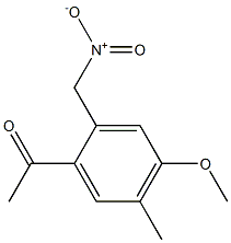 4'-Methoxy-5'-methyl-2'-(nitromethyl)acetophenone Struktur