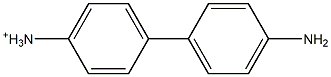 (4'-Amino-4-biphenylyl) ammonium Struktur