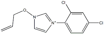 1-(2-Propenyloxy)-3-(2,4-dichlorophenyl)-1H-imidazol-3-ium Struktur