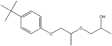 3-[2-(p-tert-Butylphenoxy)-1-methylethoxy]-2-propanol Struktur