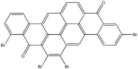 2,6,7,9-Tetrabromo-8,16-pyranthrenedione Struktur